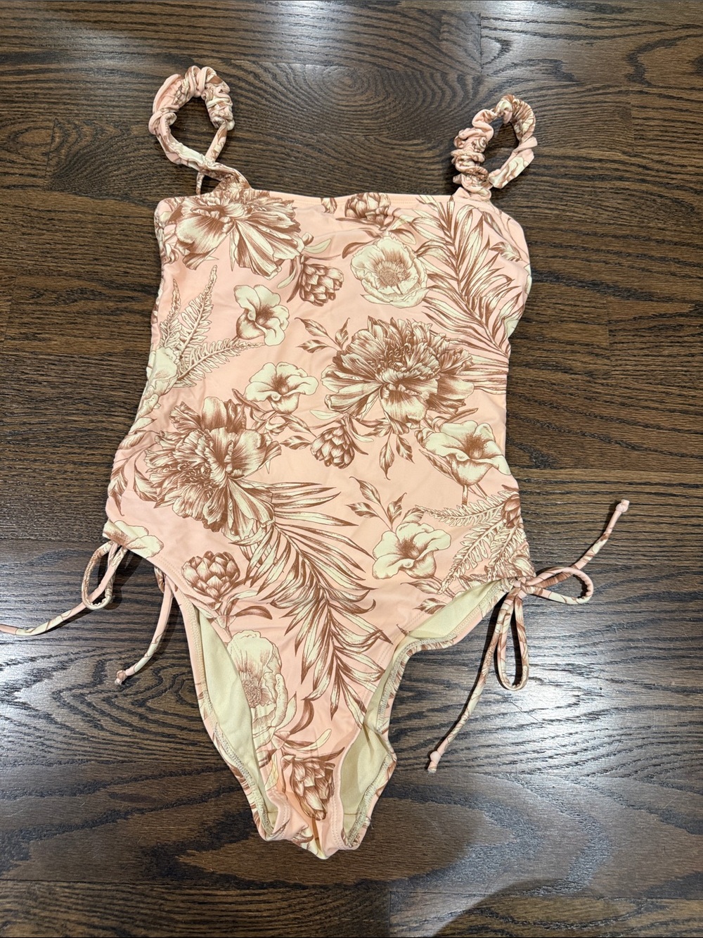 Agua Bendita Floral Pink One-Piece Swimsuit